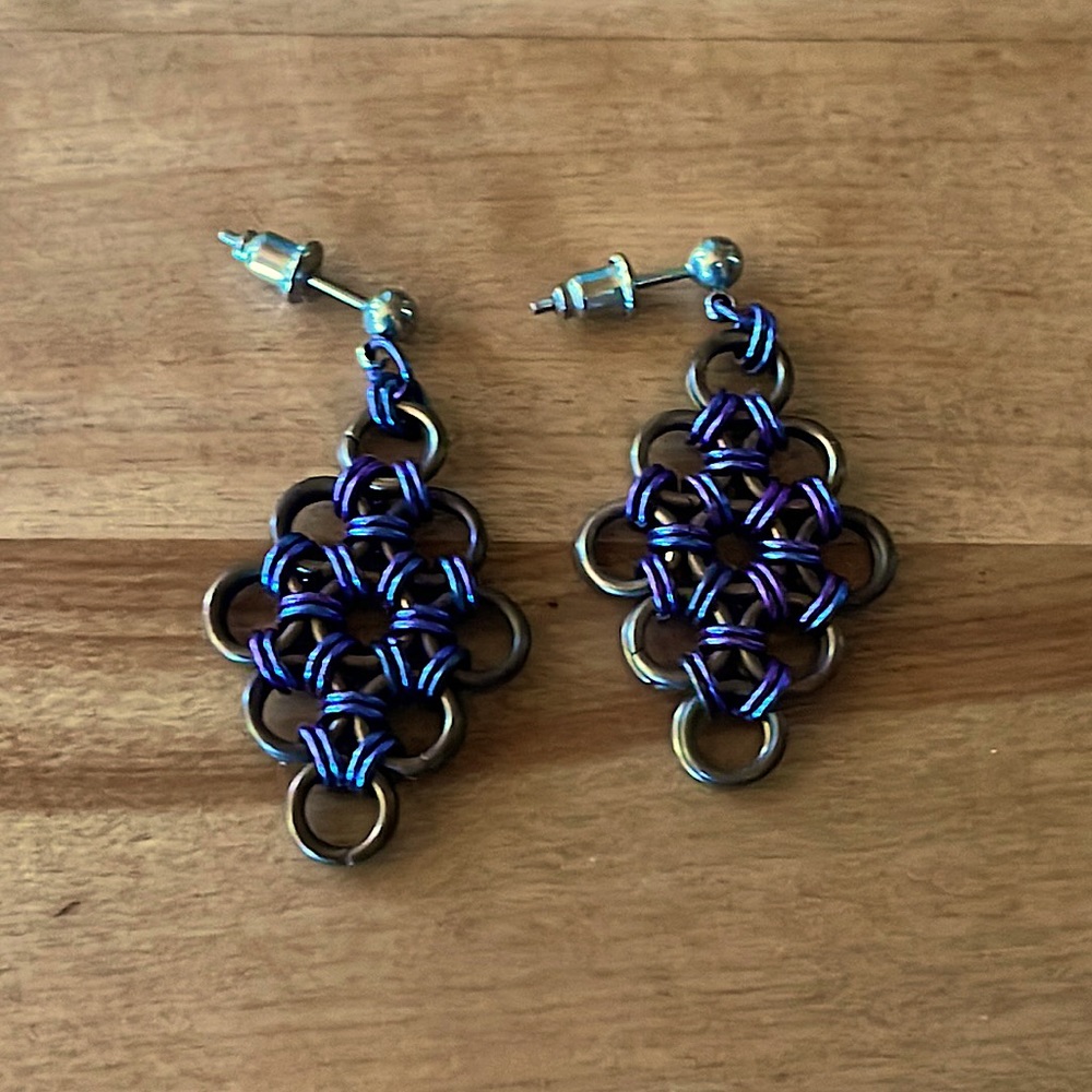 Chainmail earrings
